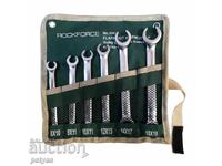 ROCKFORCE brake pipe wrench set (8-19mm) - 6 pieces