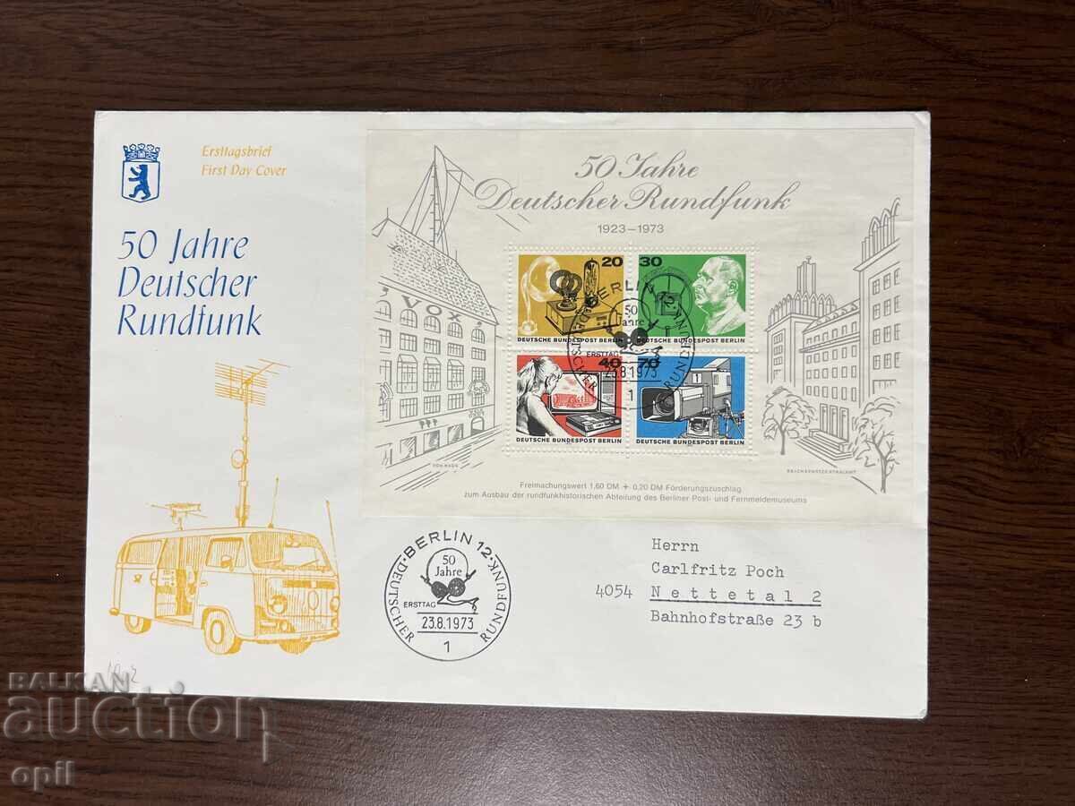 Germany 1973 50 years of German Radio and Television Germany 1973 50 years of German Radio and Television