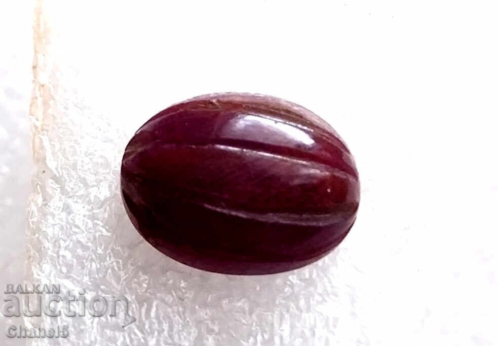 NATURAL RUBY - ENGRAVED, MELLOW - 4.06 carats (220) with price 29.90 BGN | € 15.29