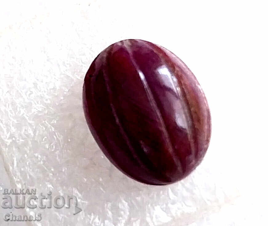 NATURAL RUBY - ENGRAVED, MELLOW - 4.06 carats (220)