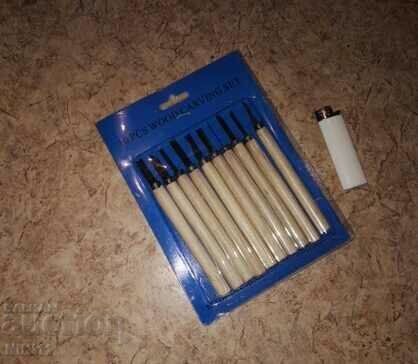 Delivery of Mini carpentry chisels for wood carving 10 pcs. Small chisels Delivery of Mini carpentry chisels for wood carving 10 pcs. Small chisels