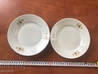 PORCELAIN PLATES PLATES FROM SOTSA-RAZGRAD BULGARIA-2 PCS. DEEP