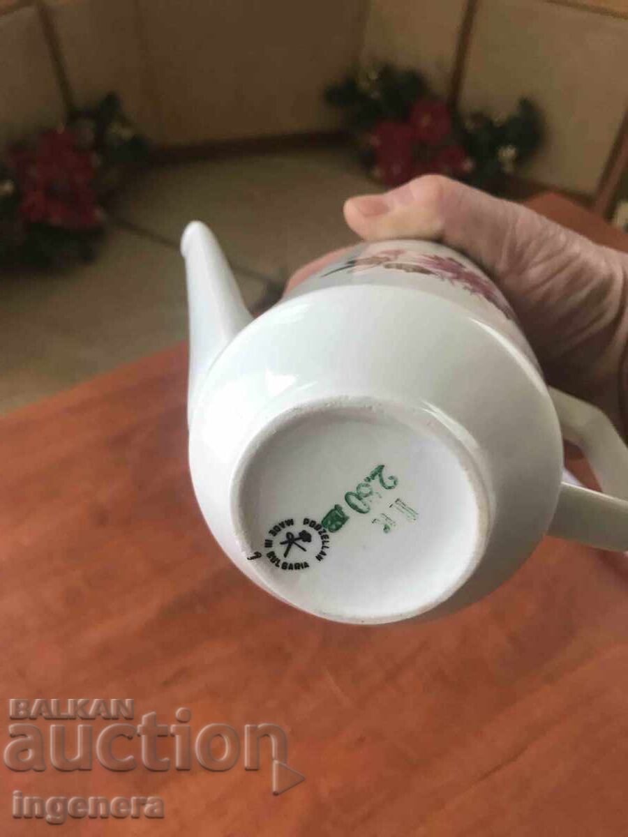 Auction PORCELAIN POT KETTLE BULGARIA Auction PORCELAIN POT KETTLE BULGARIA