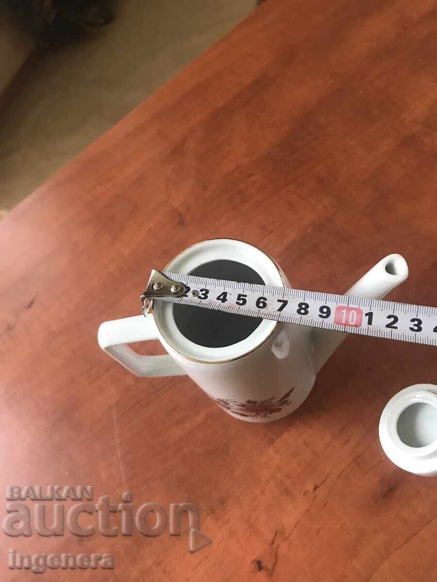 PORCELAIN POT KETTLE BULGARIA - 6 PORCELAIN POT KETTLE BULGARIA - 6