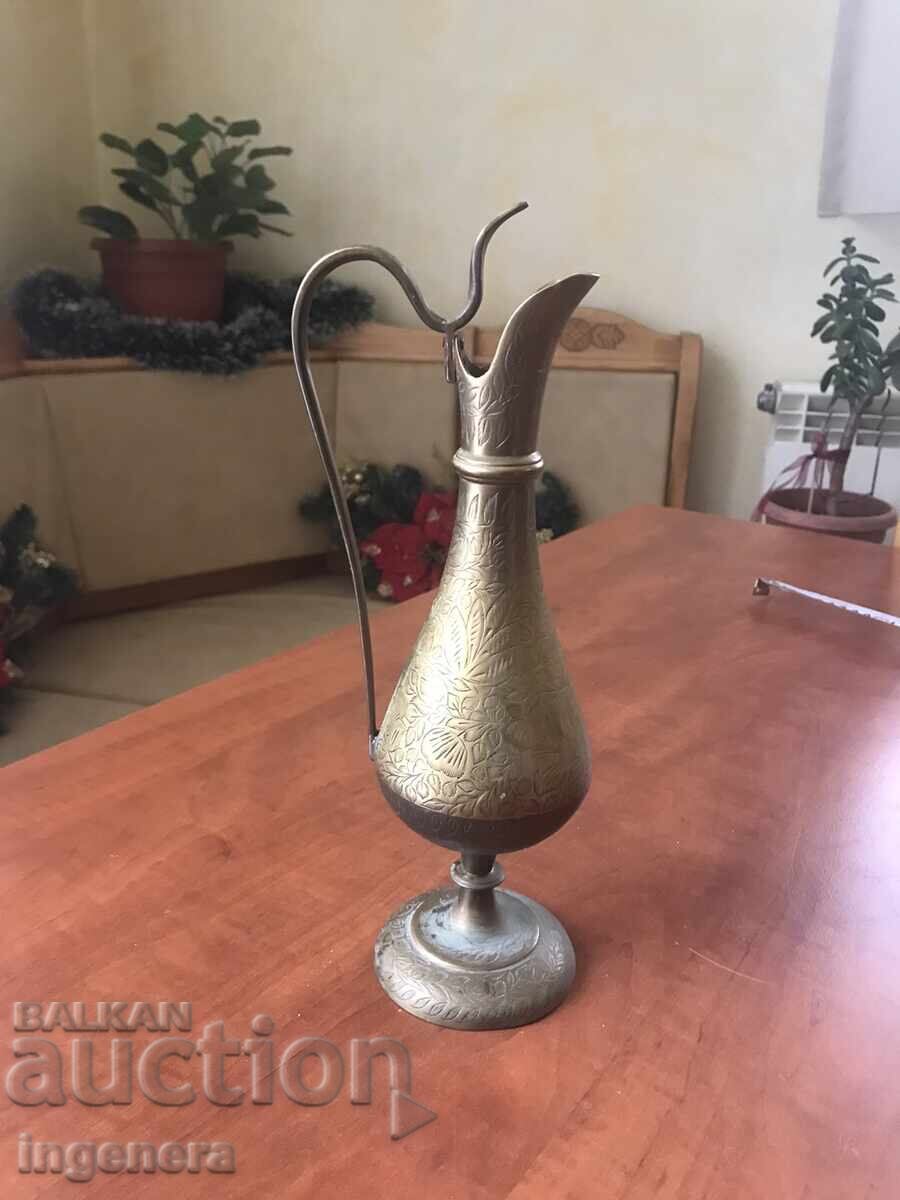 JUG BRONZE BRASS JUG - 510 GR., CAPACITY-350 ML.-ORN with price 49.00 BGN | € 25.05 JUG BRONZE BRASS JUG - 510 GR., CAPACITY-350 ML.-ORN with price 49.00 BGN | € 25.05