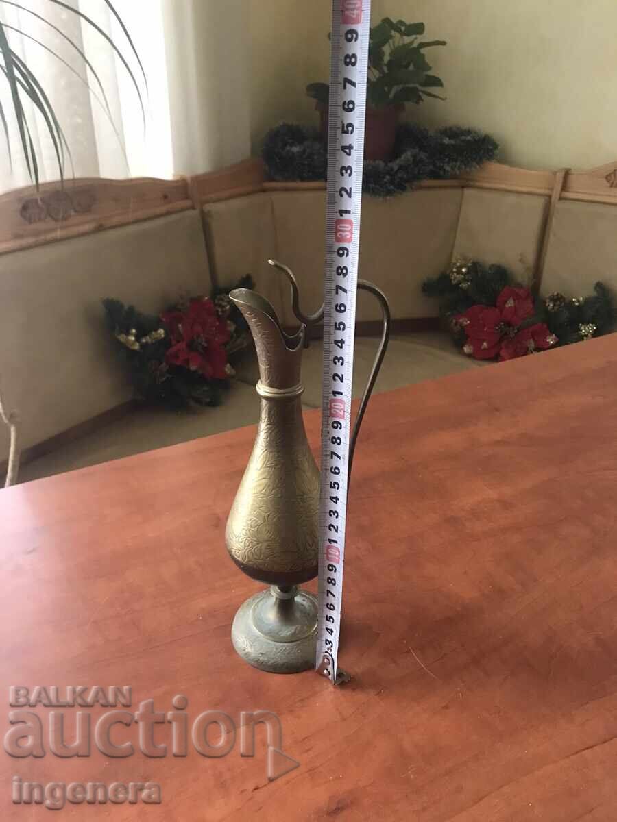 Auction JUG BRONZE BRASS JUG - 510 GR., CAPACITY-350 ML.-ORN Auction JUG BRONZE BRASS JUG - 510 GR., CAPACITY-350 ML.-ORN