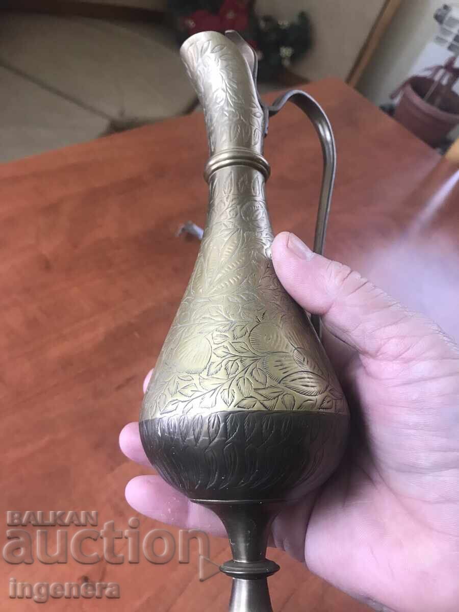 Delivery of JUG BRONZE BRASS JUG - 510 GR., CAPACITY-350 ML.-ORN Delivery of JUG BRONZE BRASS JUG - 510 GR., CAPACITY-350 ML.-ORN