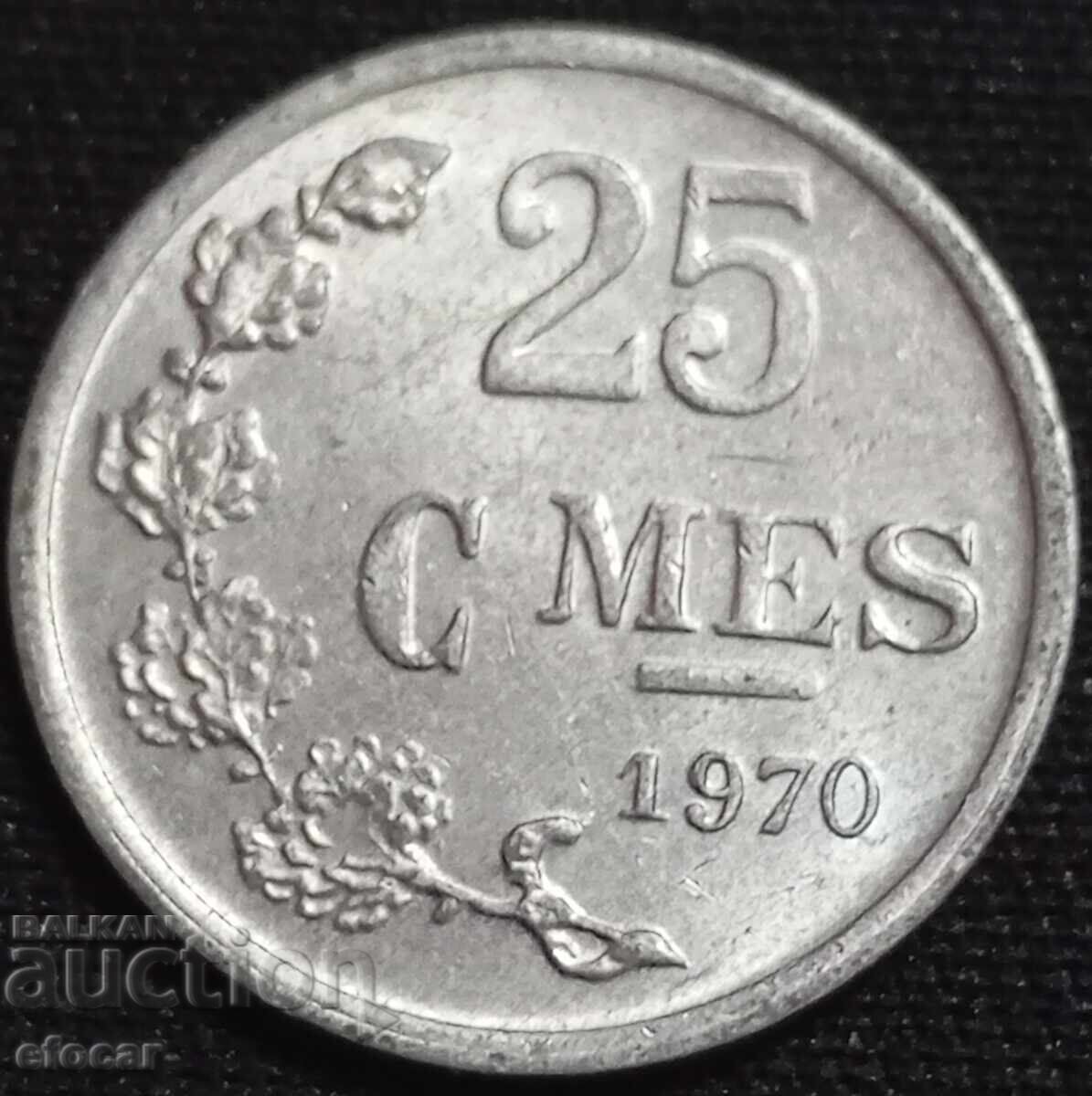 25 centimes Luxembourg 1970 with price 2.00 BGN | € 1.02 25 centimes Luxembourg 1970 with price 2.00 BGN | € 1.02