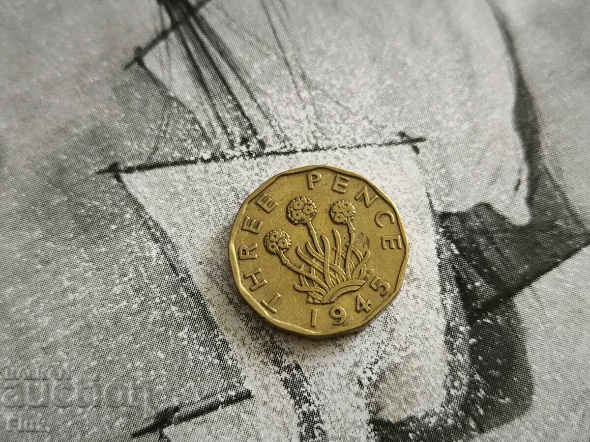 Coin - Great Britain - 3 pence | 1945 Coin - Great Britain - 3 pence | 1945