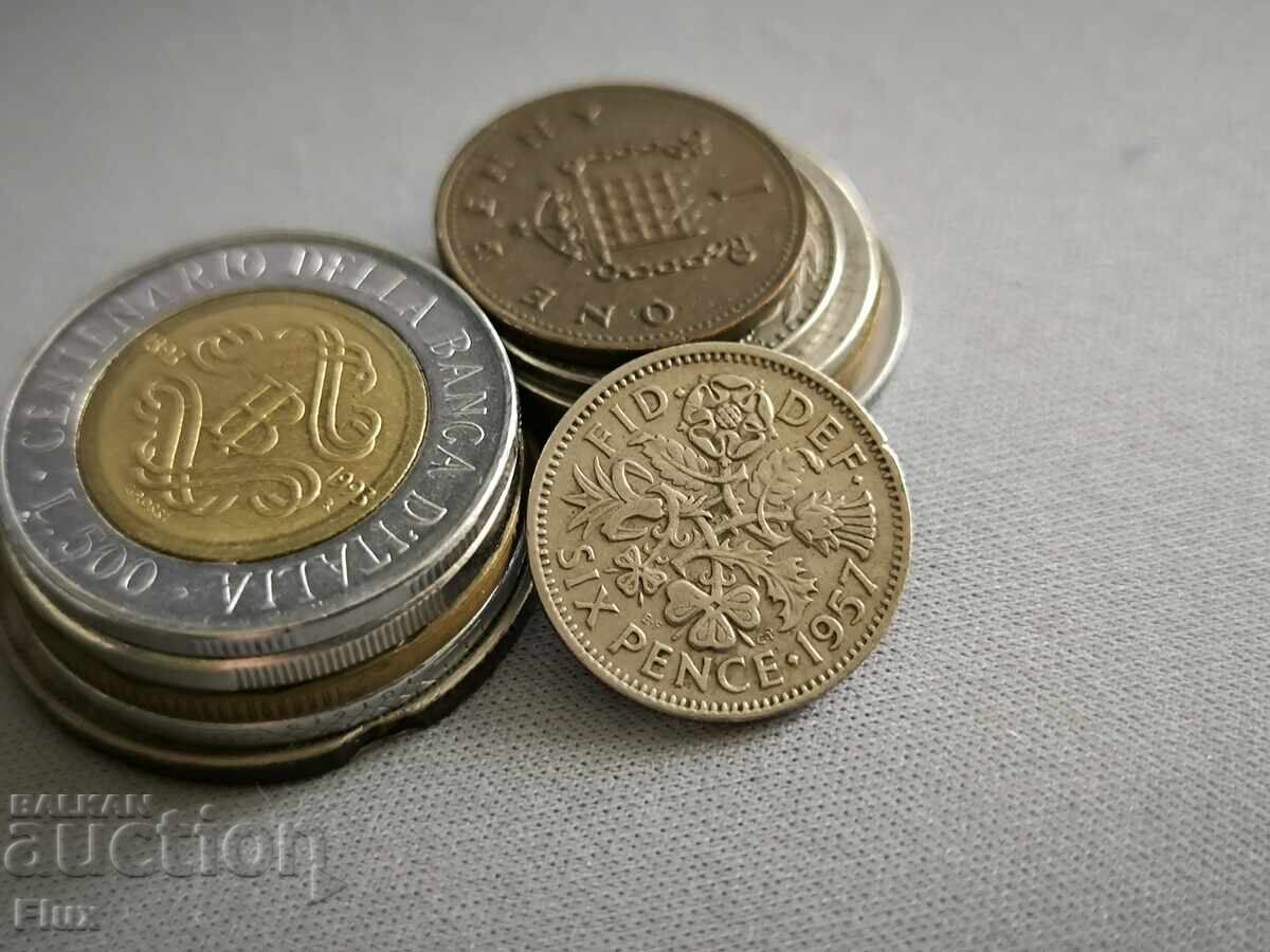 Coin - Great Britain - 6 pence | 1957 Coin - Great Britain - 6 pence | 1957
