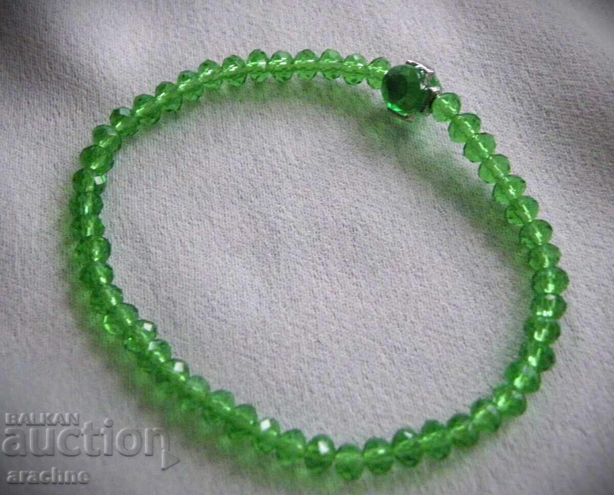 Fine green tourmaline bracelet