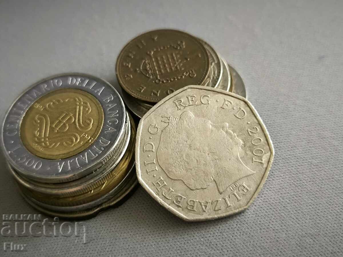 Coin - Great Britain - 50 pence | 2001 with price 2.85 BGN | € 1.46