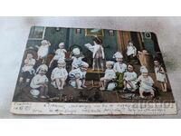 Postcard Boys and Girls on the Potty 1903