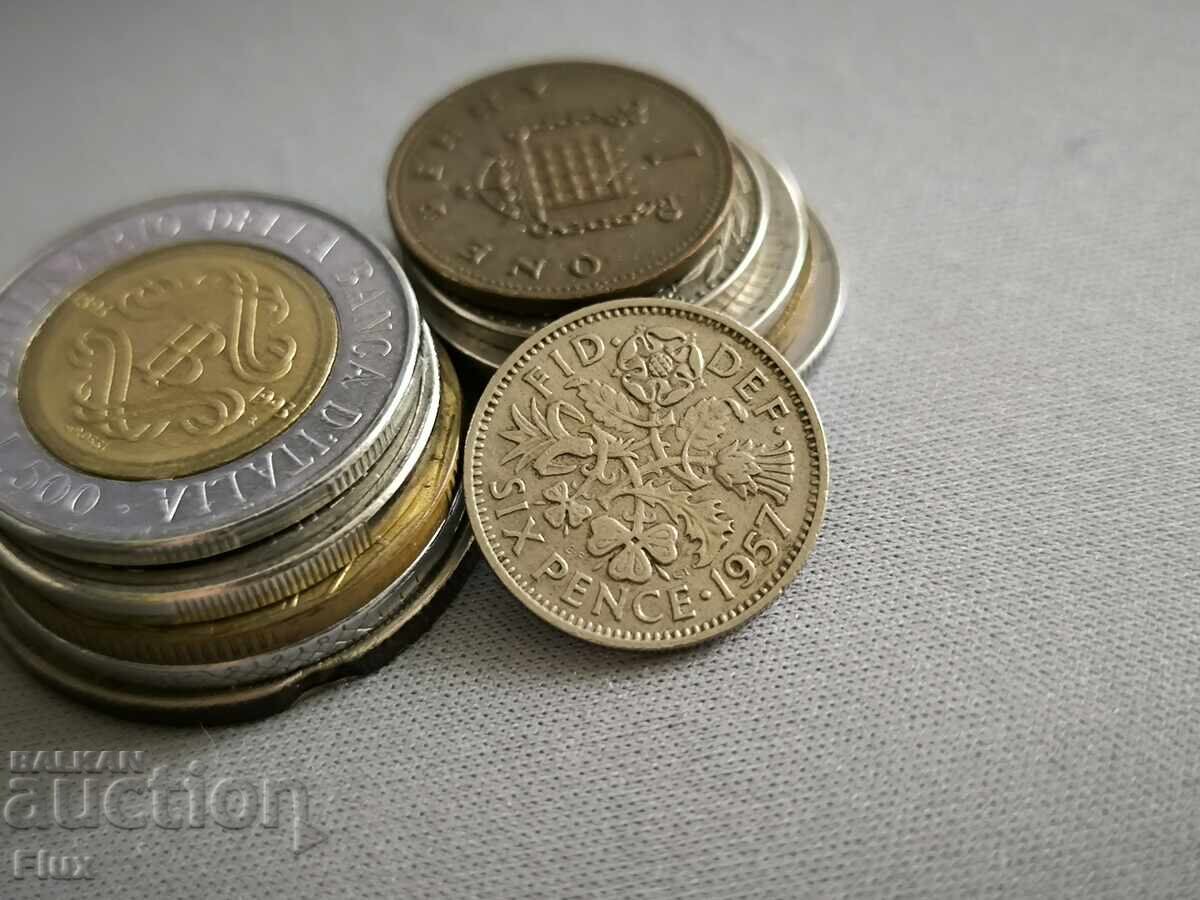 Coin - Great Britain - 6 pence | 1957 Coin - Great Britain - 6 pence | 1957