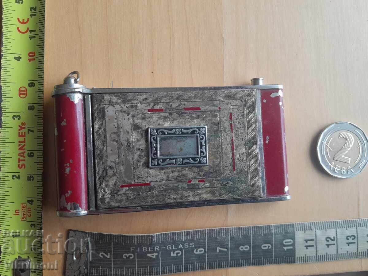 Cutie de pudră vintage, oglindă, cutie, ruj, - 6