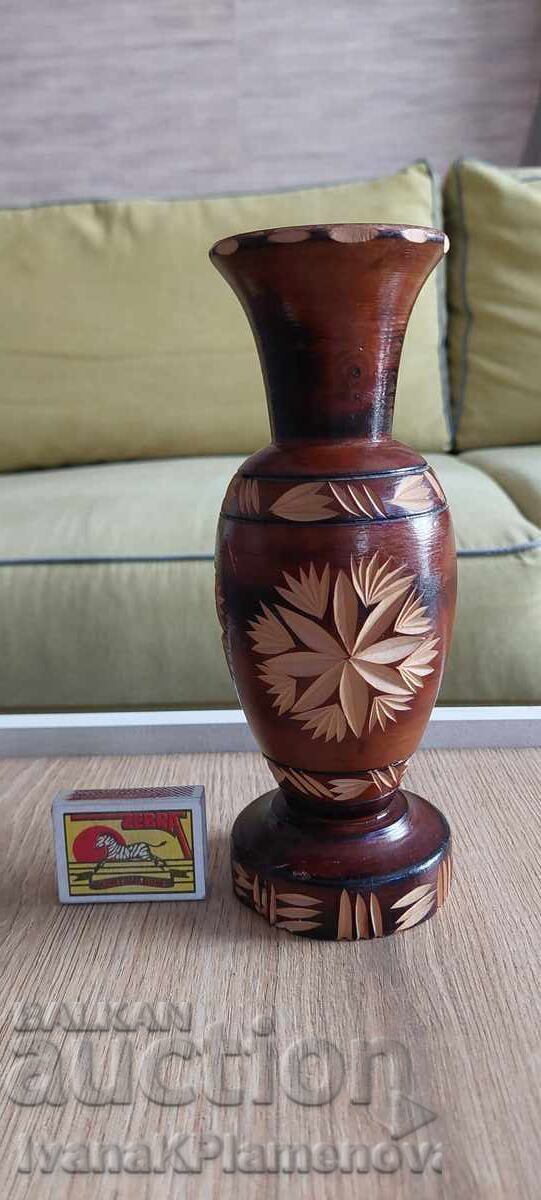 Σκάλισμα βάζου, ύψος 22 cm - 5