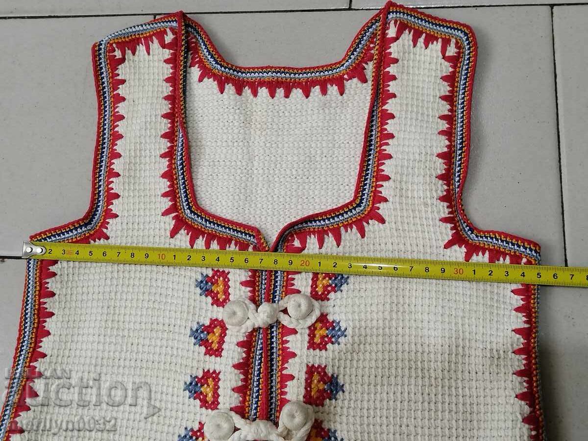 Auction  Children's waistcoat old woolen knitted waistcoat knitting costume