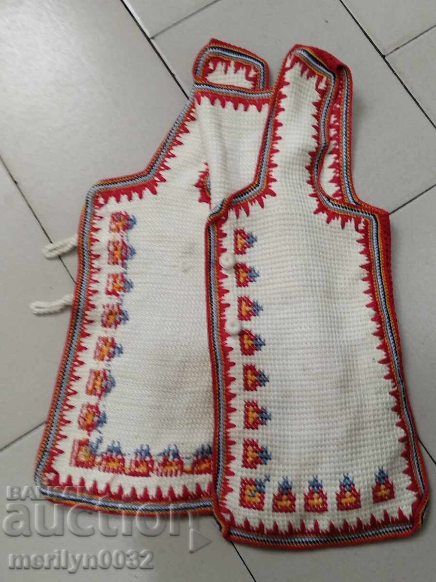 Children's waistcoat old woolen knitted waistcoat knitting costume - 5