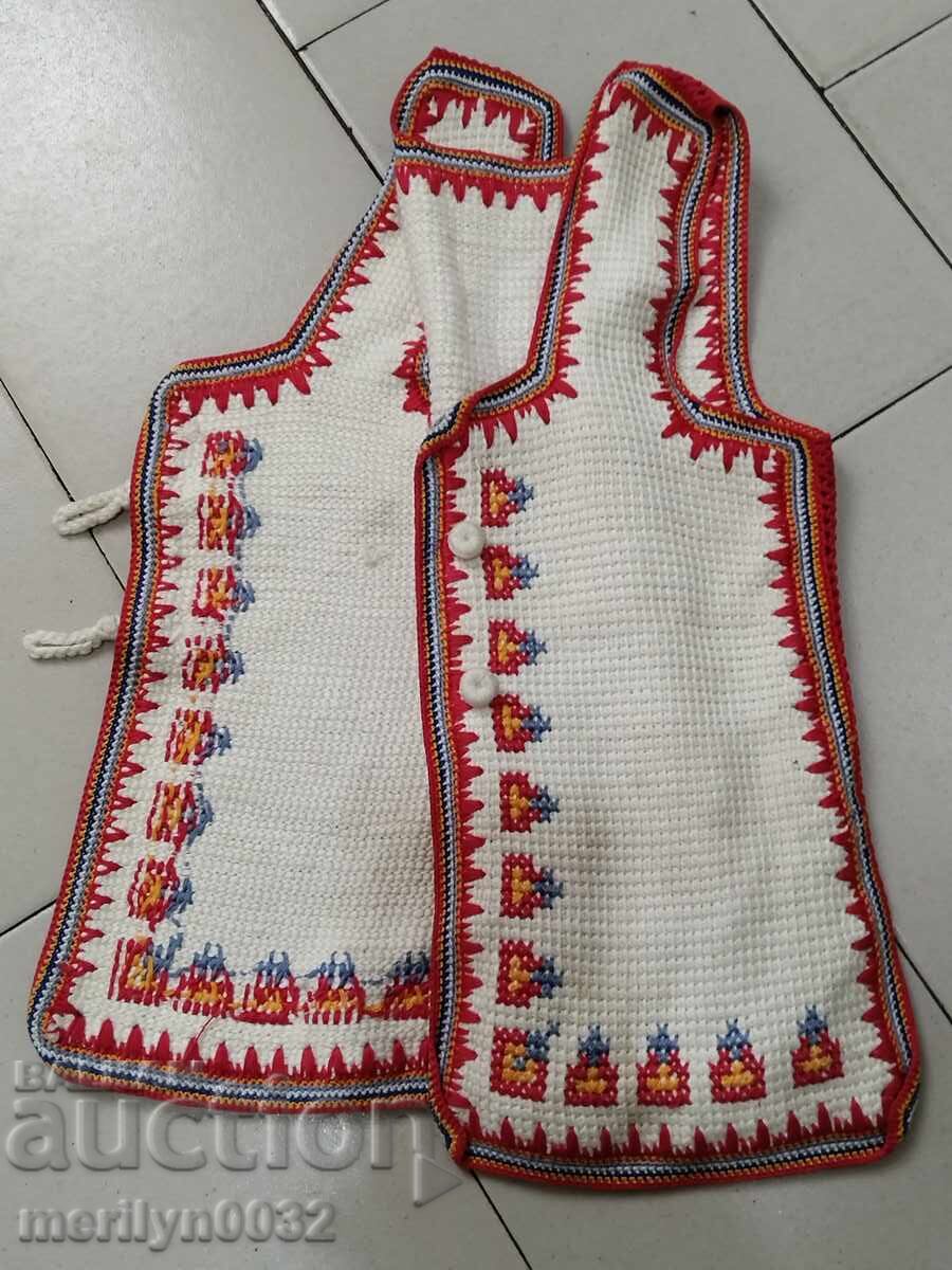 Children's waistcoat old woolen knitted waistcoat knitting costume - 6
