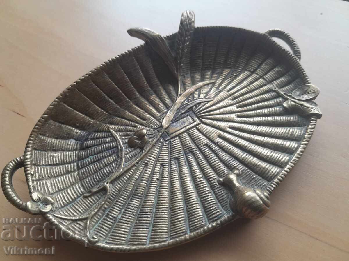 Secesiune, Art Nouveau, bronz, vas figurativ - 6