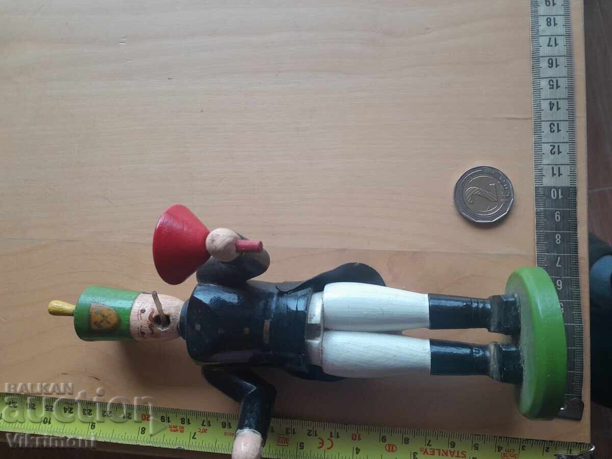 Sfeșnic, soldat german din lemn, figurină, - 5