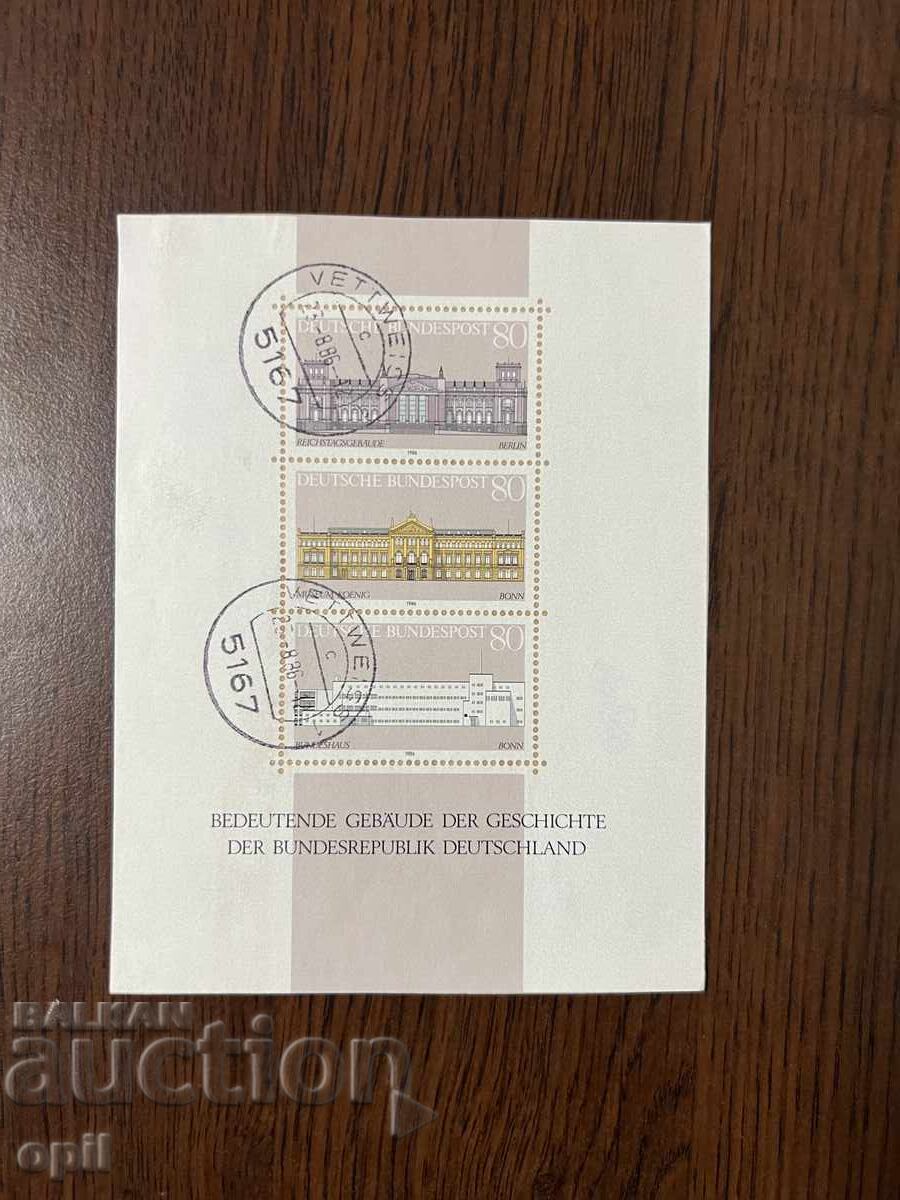 Postal Block Glued to Cardboard Postal Block Glued to Cardboard