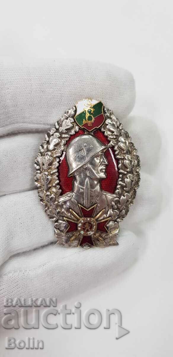 Insigna de argint de ofițer militar Boris III - 5