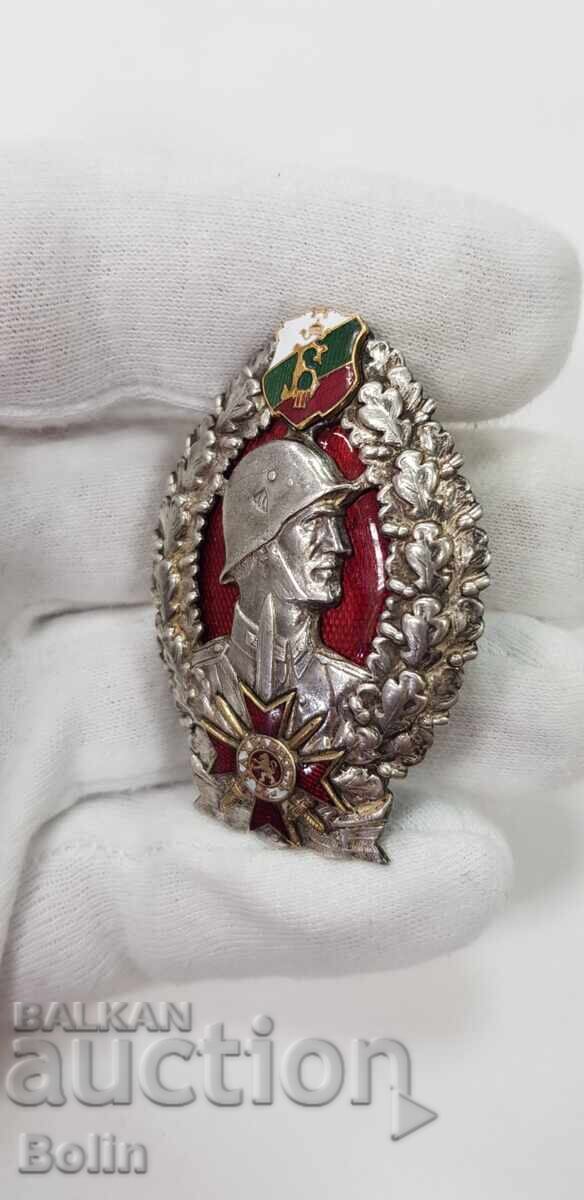 Insigna de argint de ofițer militar Boris III - 6