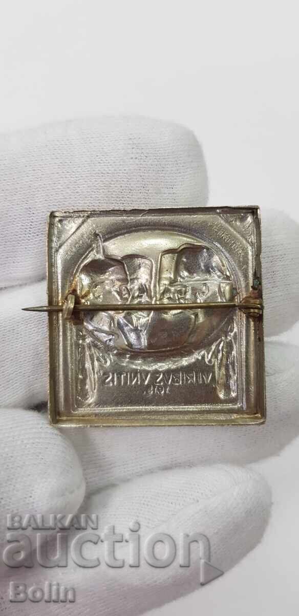 Rare patriotic sign, badge 1914-1918 Four rulers with price 260.00 BGN | € 132.94 Rare patriotic sign, badge 1914-1918 Four rulers with price 260.00 BGN | € 132.94