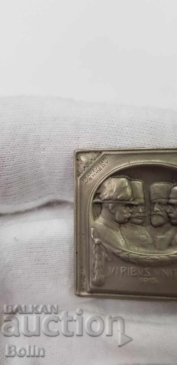 Auction Rare patriotic sign, badge 1914-1918 Four rulers Auction Rare patriotic sign, badge 1914-1918 Four rulers