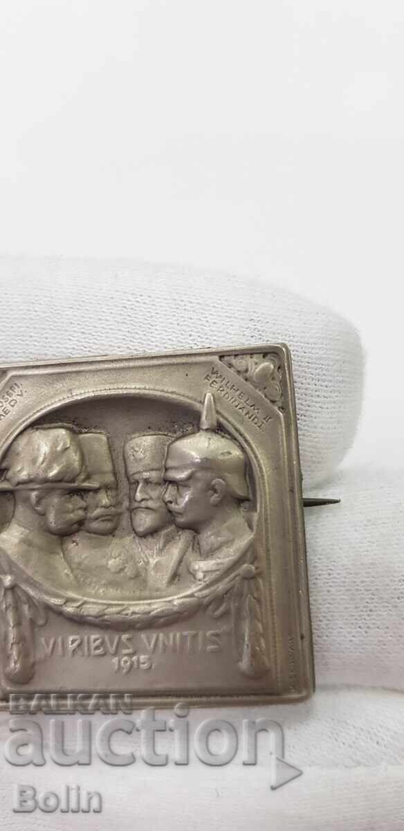 Delivery of Rare patriotic sign, badge 1914-1918 Four rulers Delivery of Rare patriotic sign, badge 1914-1918 Four rulers