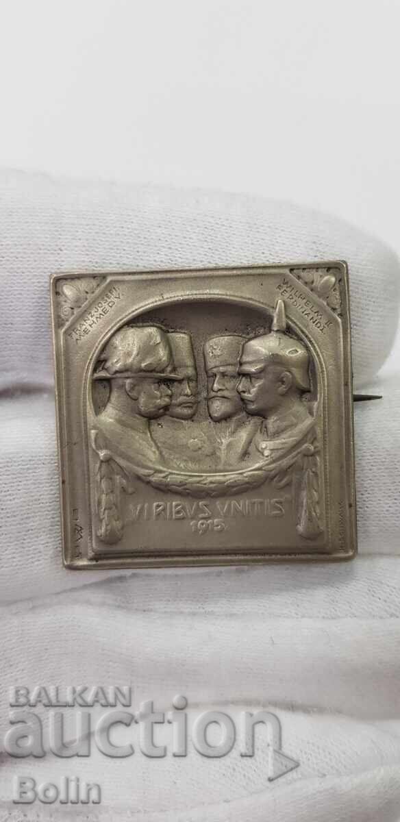 Rare patriotic sign, badge 1914-1918 Four rulers - 6 Rare patriotic sign, badge 1914-1918 Four rulers - 6