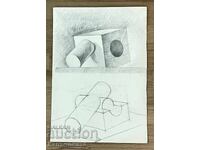 “Still life pencil drawing”