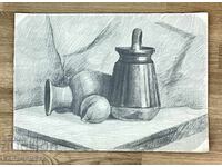 “Still life pencil drawing”