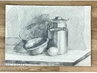 “Still life pencil drawing”