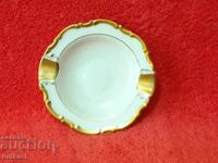 Old porcelain souvenir plate ashtray Alka Kunst gilding