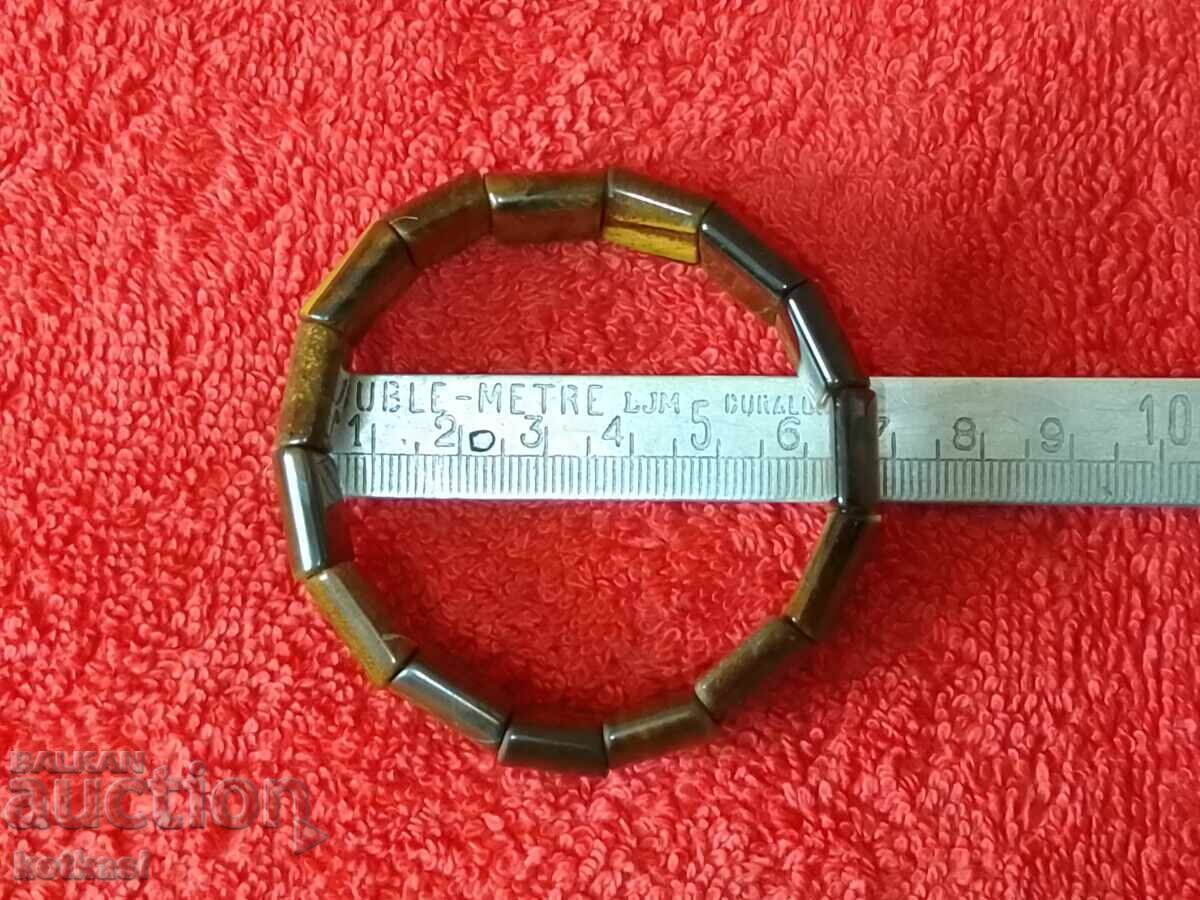 Tiger's Eye Semi-Precious Stone Bracelet Tiger's Eye Semi-Precious Stone Bracelet