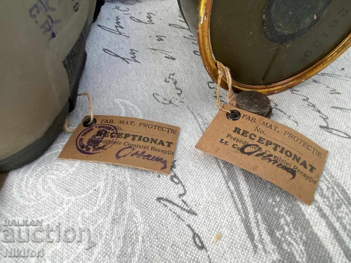 WW2 Gas Mask Romania 1939 F.M.P. Md. 35 - 5 WW2 Gas Mask Romania 1939 F.M.P. Md. 35 - 5