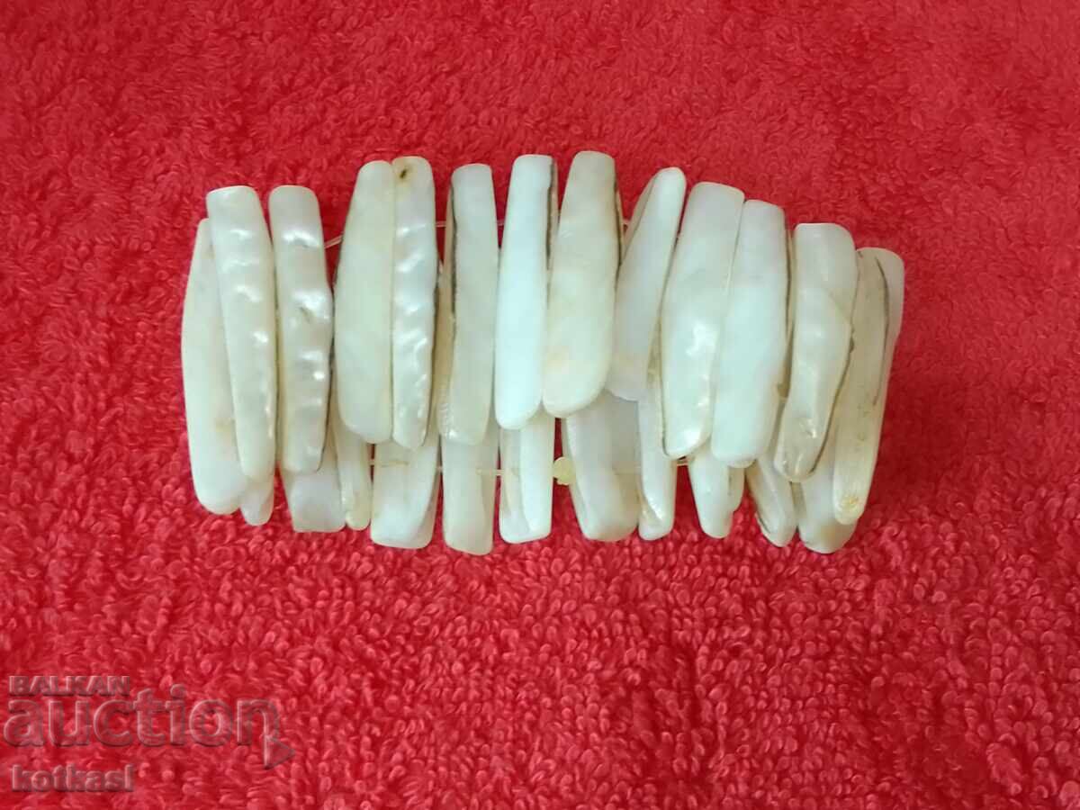 Bracelet made of semi-precious stone Mother of Pearl - 5