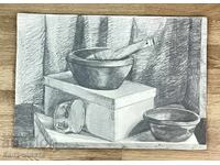 “Still life pencil drawing”