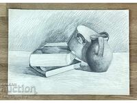 “Still life pencil drawing”