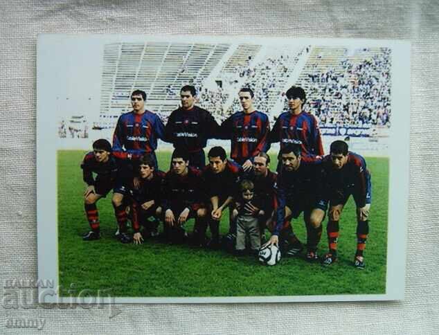 Football photo card - football team. Reproduction Football photo card - football team. Reproduction
