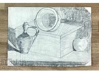 “Still life pencil drawing”