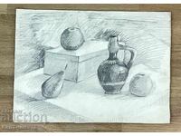 “Still life pencil drawing”