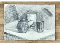 “Still life pencil drawing”