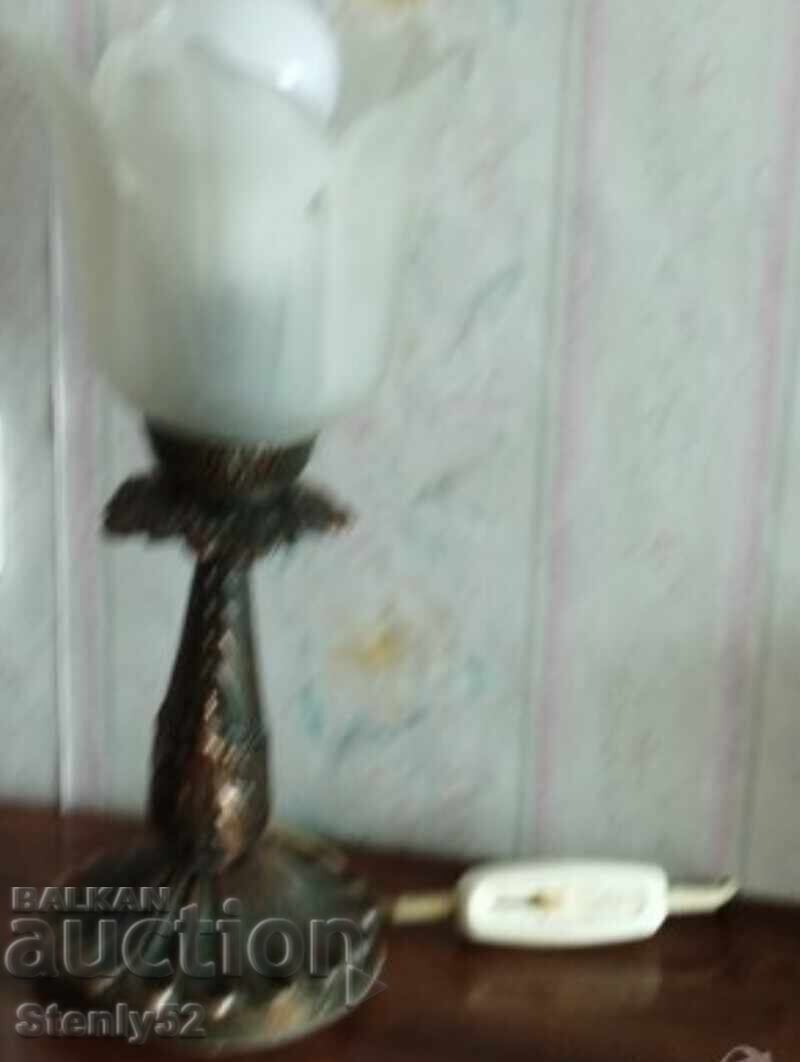 Delivery of Old Night Lamp with Bronze Base