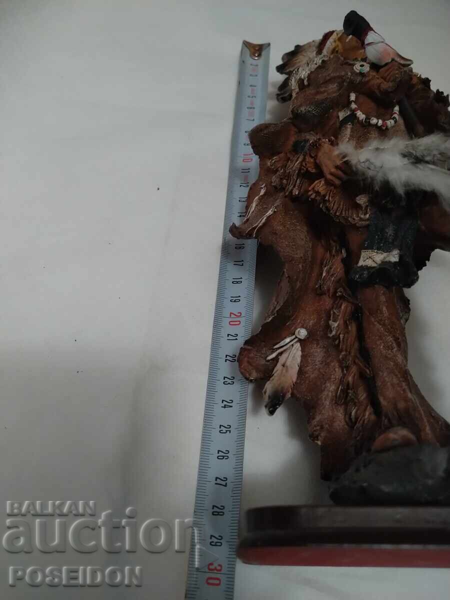 INDIAN FIGURE PLASTIC STATUETTE - 6 INDIAN FIGURE PLASTIC STATUETTE - 6