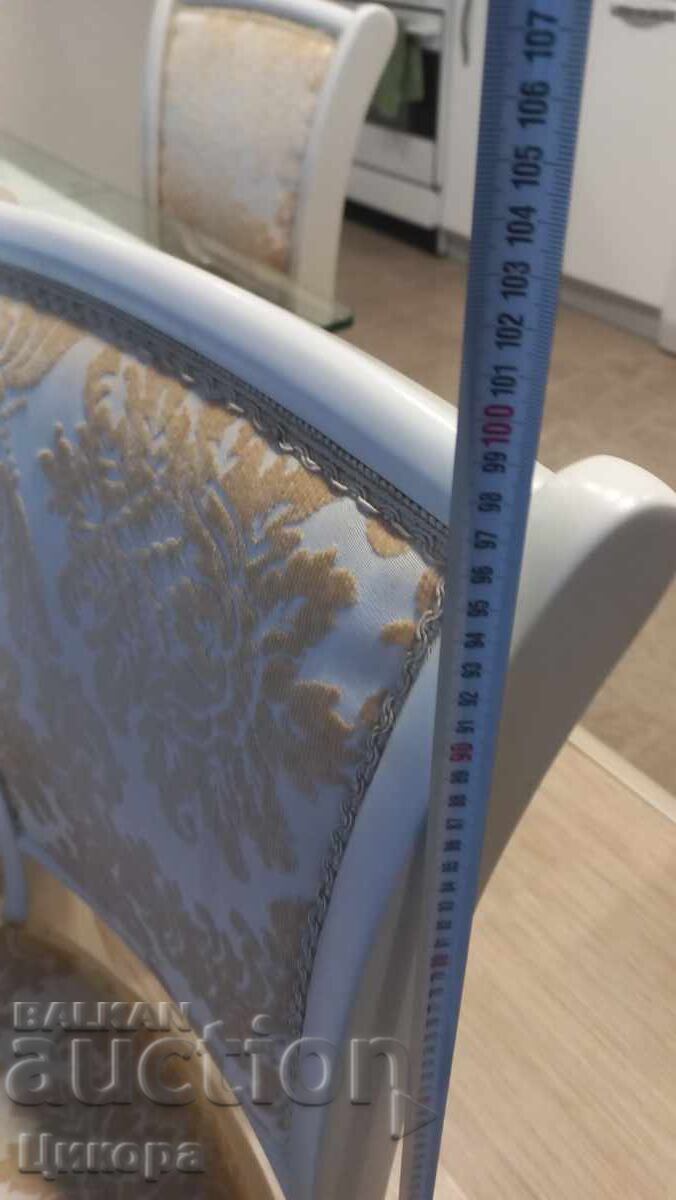 WOODEN DINING CHAIRS - 6 pcs - 6 WOODEN DINING CHAIRS - 6 pcs - 6