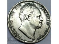 1/2 Half Crown 1834 England William IV Silver - RARE