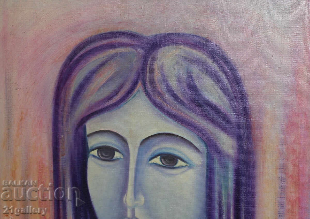 Delivery of Jordan Opitz / Female portrait, oil on canvas, signed 1986. Delivery of Jordan Opitz / Female portrait, oil on canvas, signed 1986.